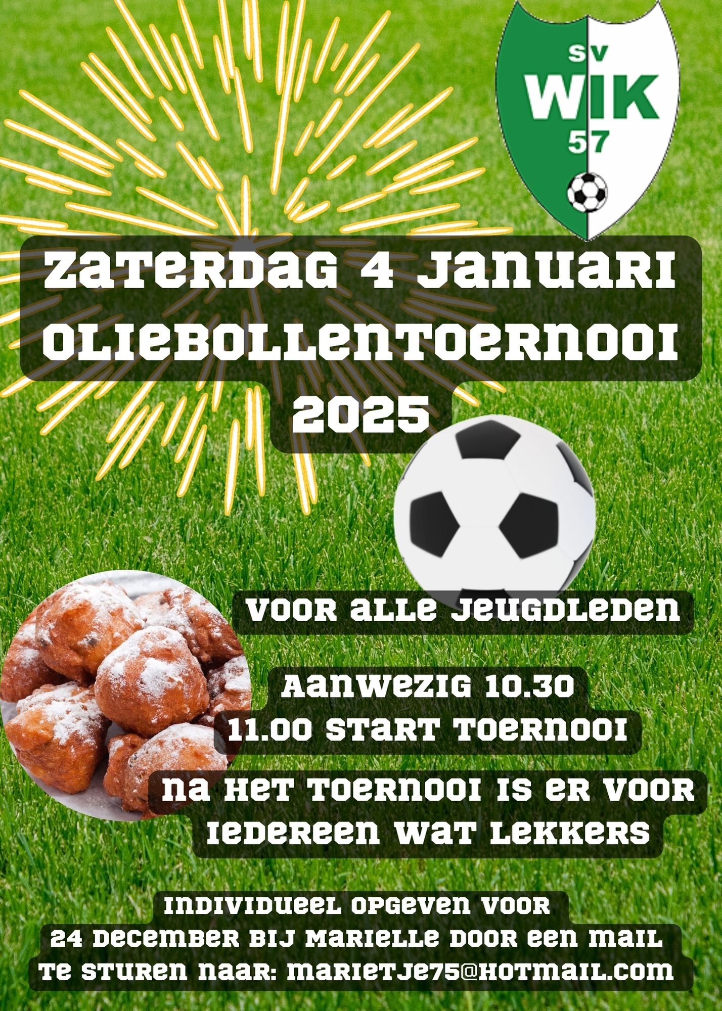 Oliebollentoernooi jeugd 1